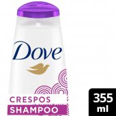 Shampoo Dove Texturas Reais Crespos Óleo de Jojoba 355ml