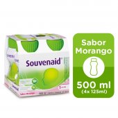 Suplemento Nutricional Danone Souvenaid Sabor Morango com 4 unidades de 125ml