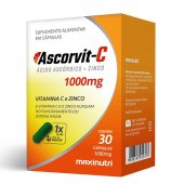 Suplemento Alimentar Ascorvit-C 1000mg Maxinutri 30 cápsulas