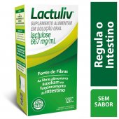 Suplemento Alimentar Lactuliv 667mg/ml Solução Oral Sem Sabor 120ml