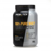 Suplemento Alimentar Protéico em Pó 100% Pure Whey Zero Lactose Probiotica Sabor Baunilha 900g