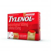 Tylenol DC Múltiplas Dores Paracetamol 1g + Cafeína 130mg - 20 comprimidos