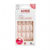 Unha Postiça Kiss New York Salon Naturals Stiletto Longo 28 Unidades