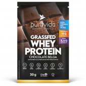 Whey Protein Grassfed Puravida Chocolate Belga Sachê 30g