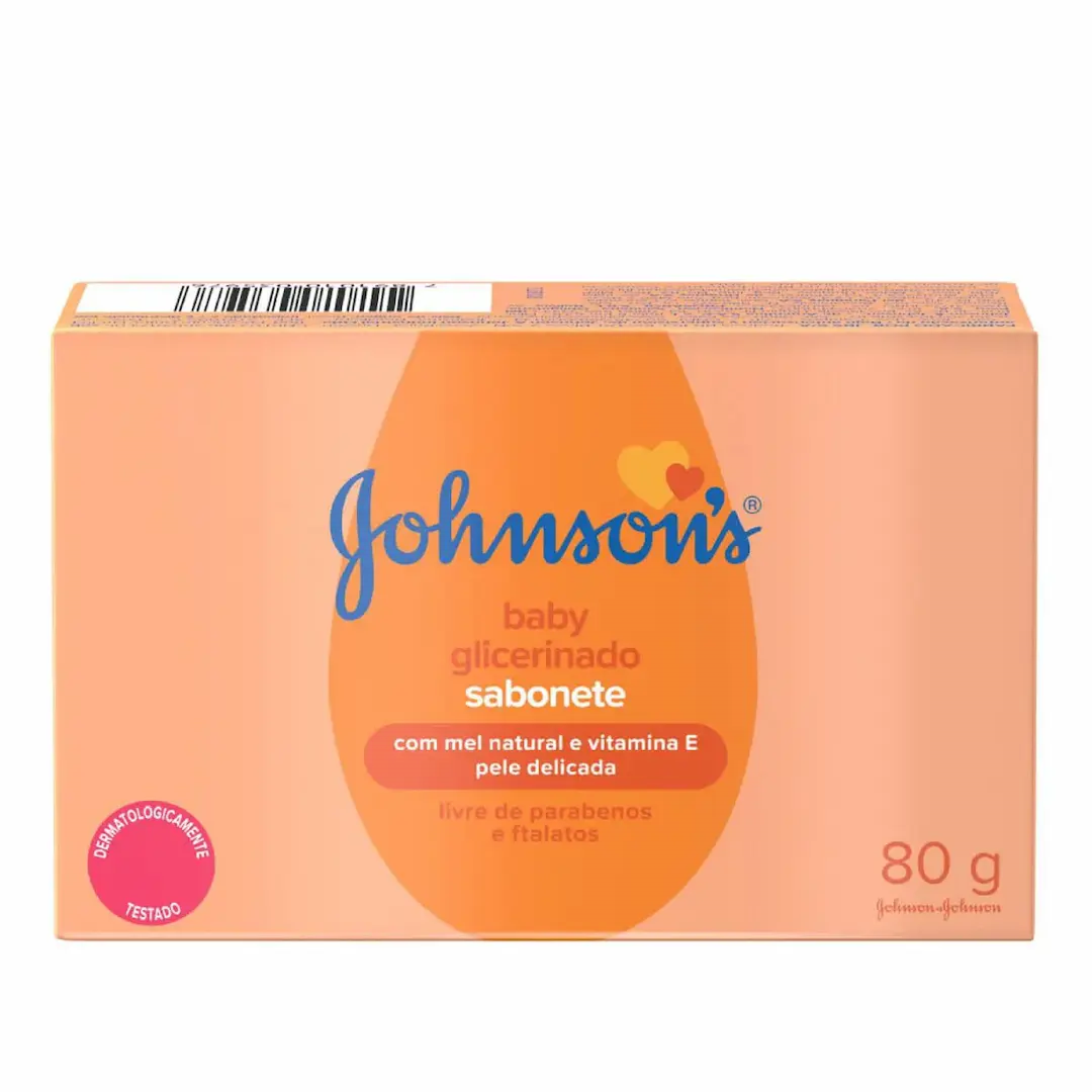 JOHNSONS SABONETE GLICERINA PELE DELICADA 80 G