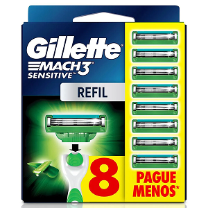 MACH 3 SENSITIVE CARGA LEVE 8 PAGUE 6 UNIDADES