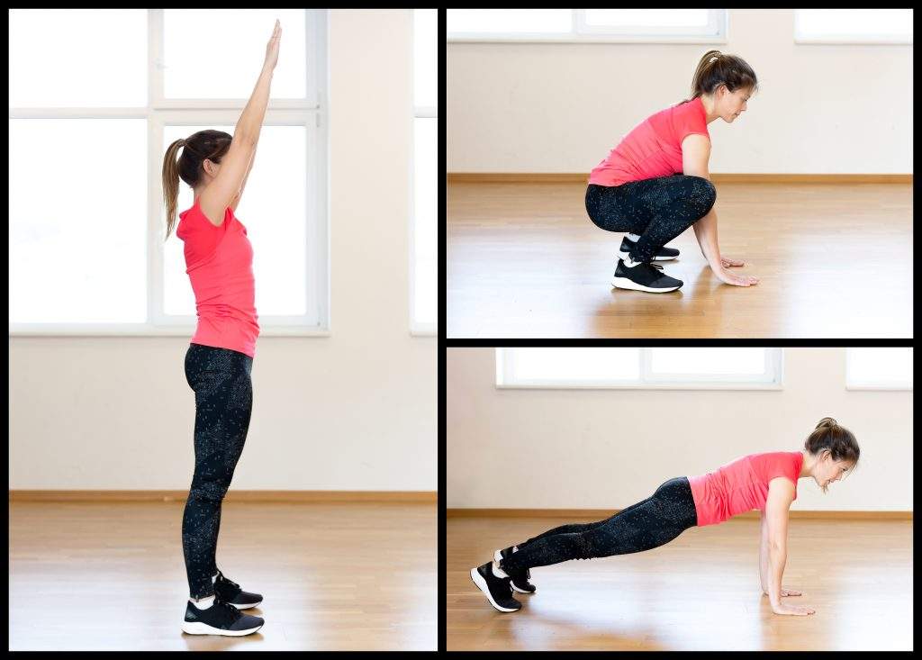 burpee treino para glúteos e coxas