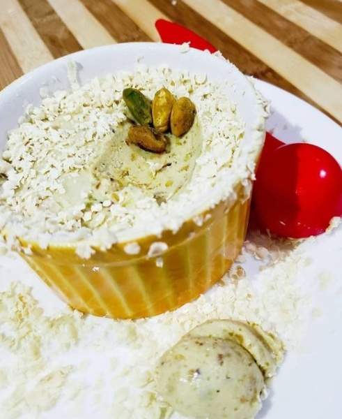 sorvete de pistache low carb